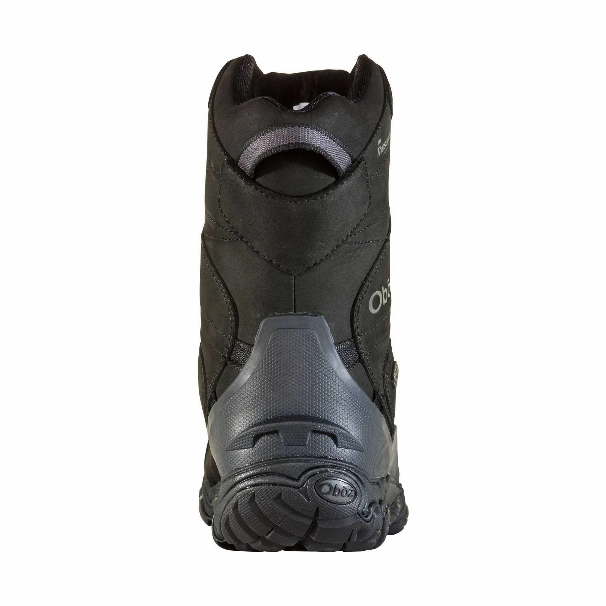 Oboz Men's Bridger 10 Inch Insulated Waterproof Winter Boot - Midnight Black Buckle Shine