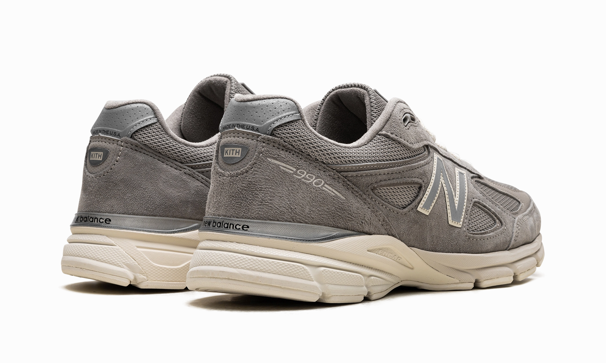 Kith x 990v4 Made in USA "Moonrock" plyometric training Heel Stabilization