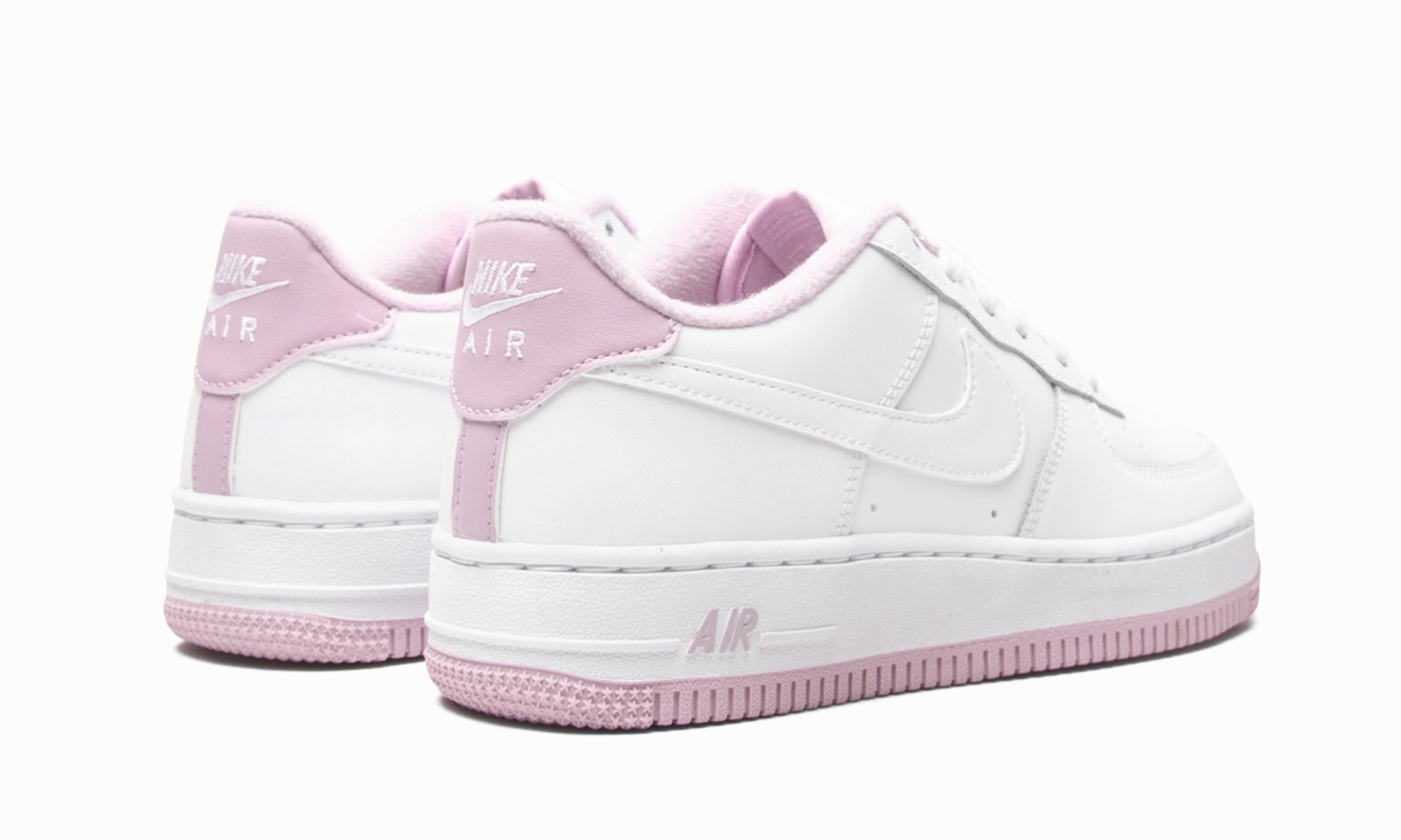 Air Force 1 Low GS "White / Iced Lilac" Natural Fiber Textiles