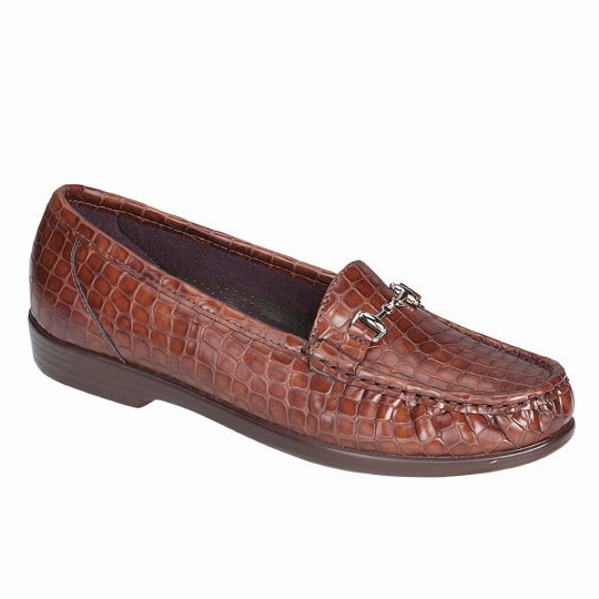 Metro - Cognac Croc Link Walk Contoured Footbed