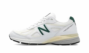 Padded Tongue Design 990V4 "Made in the USA - White / Green"