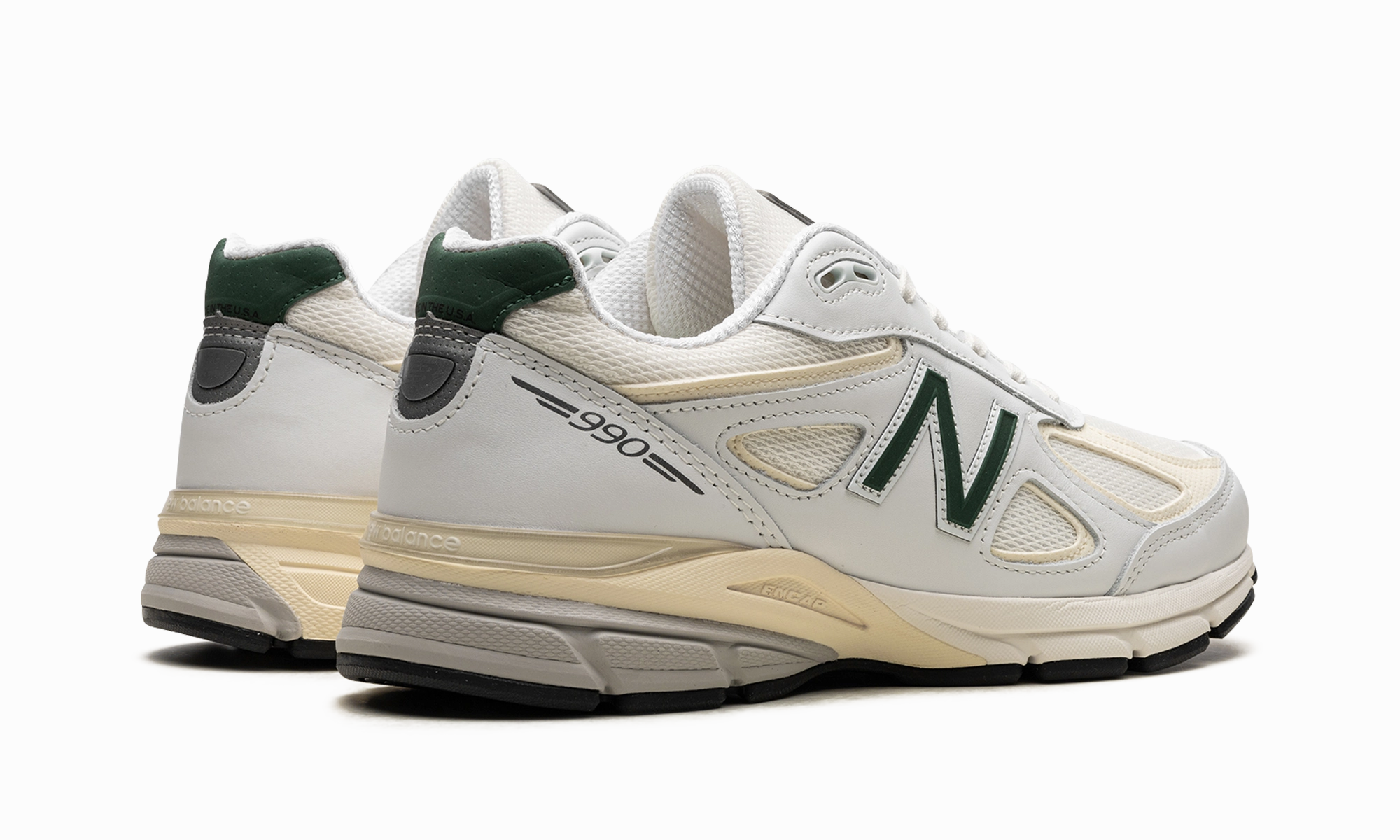 990V4 "Made in the USA - White / Green" quiet - operation - noiselessness shoes Break - in - free