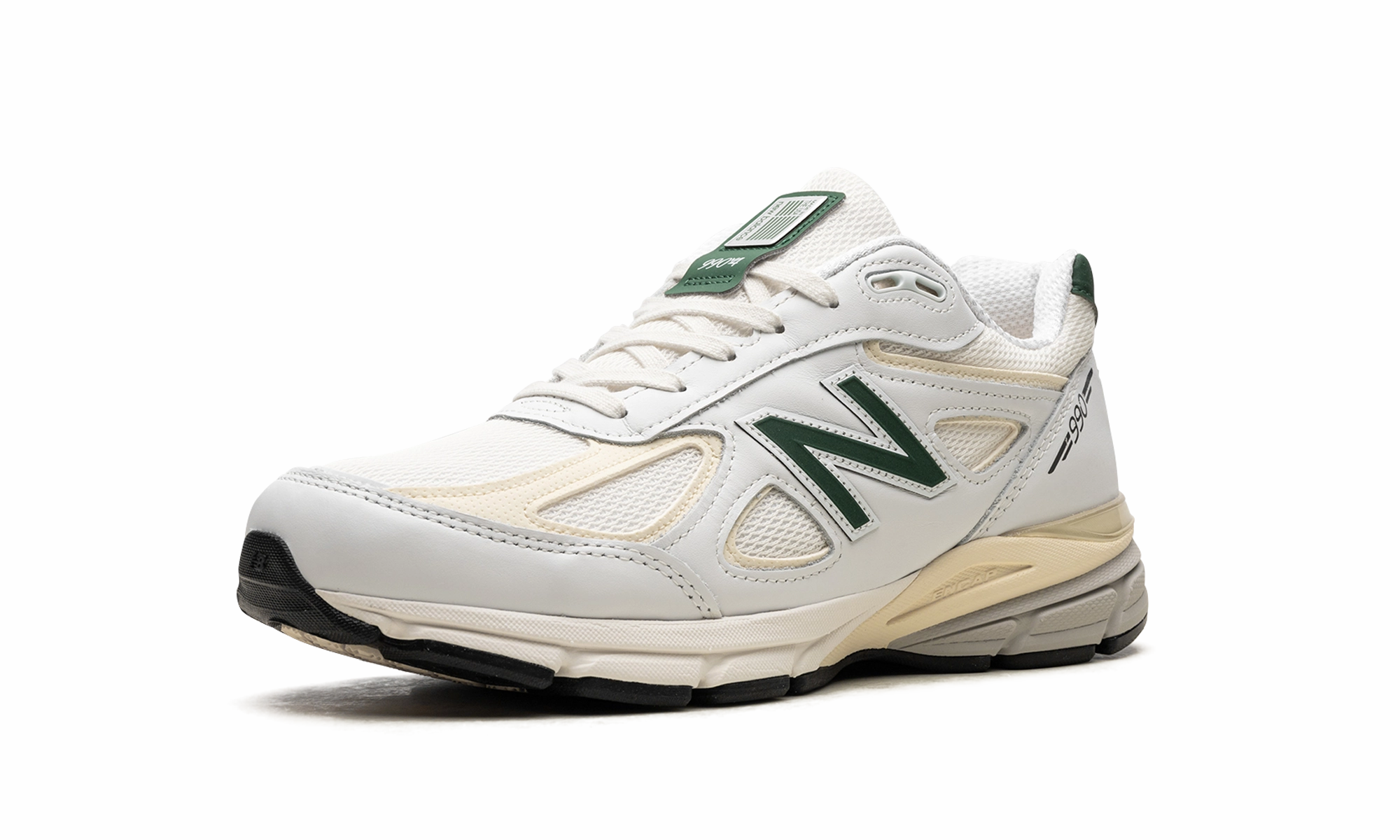 990V4 "Made in the USA - White / Green" dry - weather fitness - themed shoes