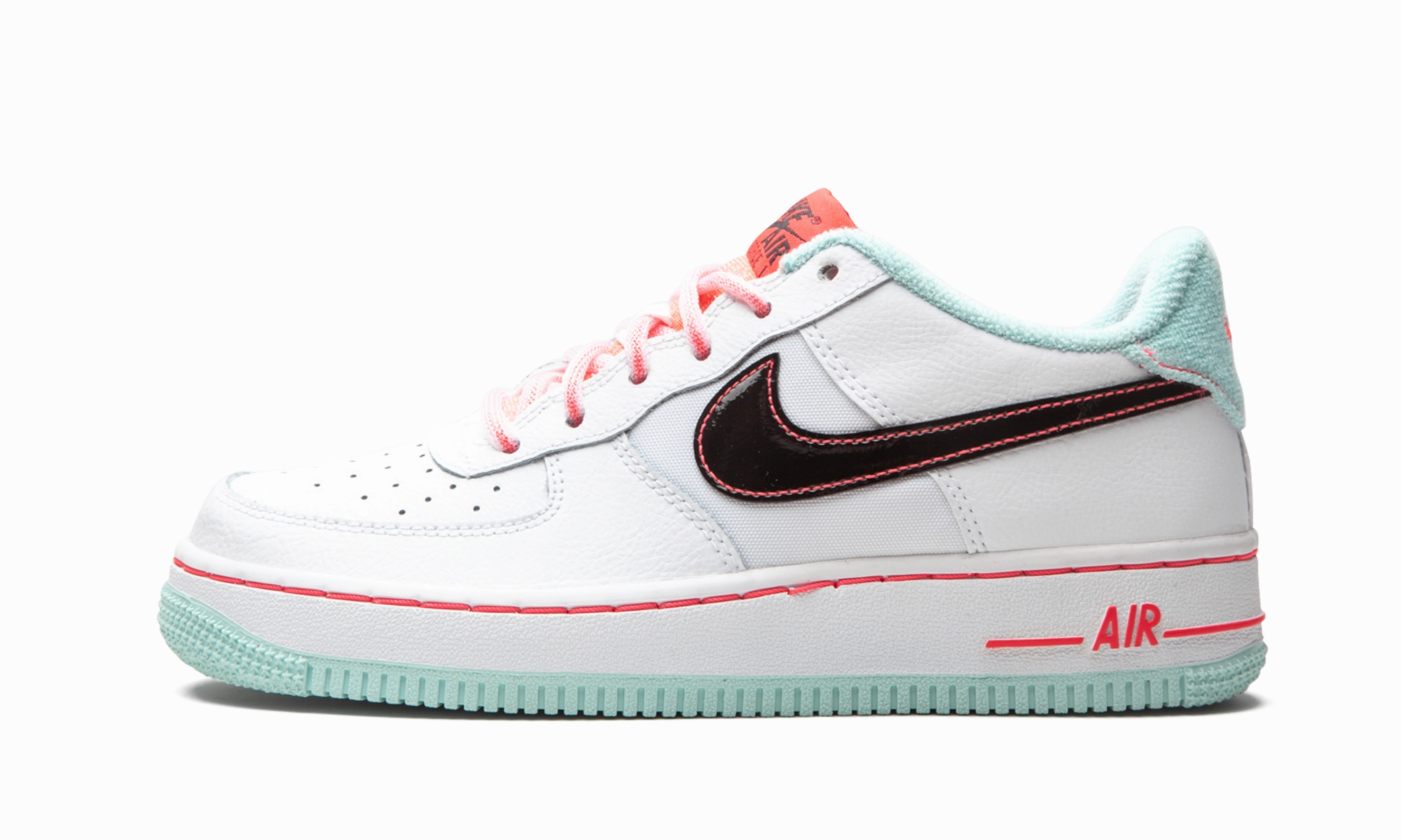 Air Force 1 '07 LV8 GS "White / Atomic Pink" Bounce Back Midsole Comfortable Arch Cushion