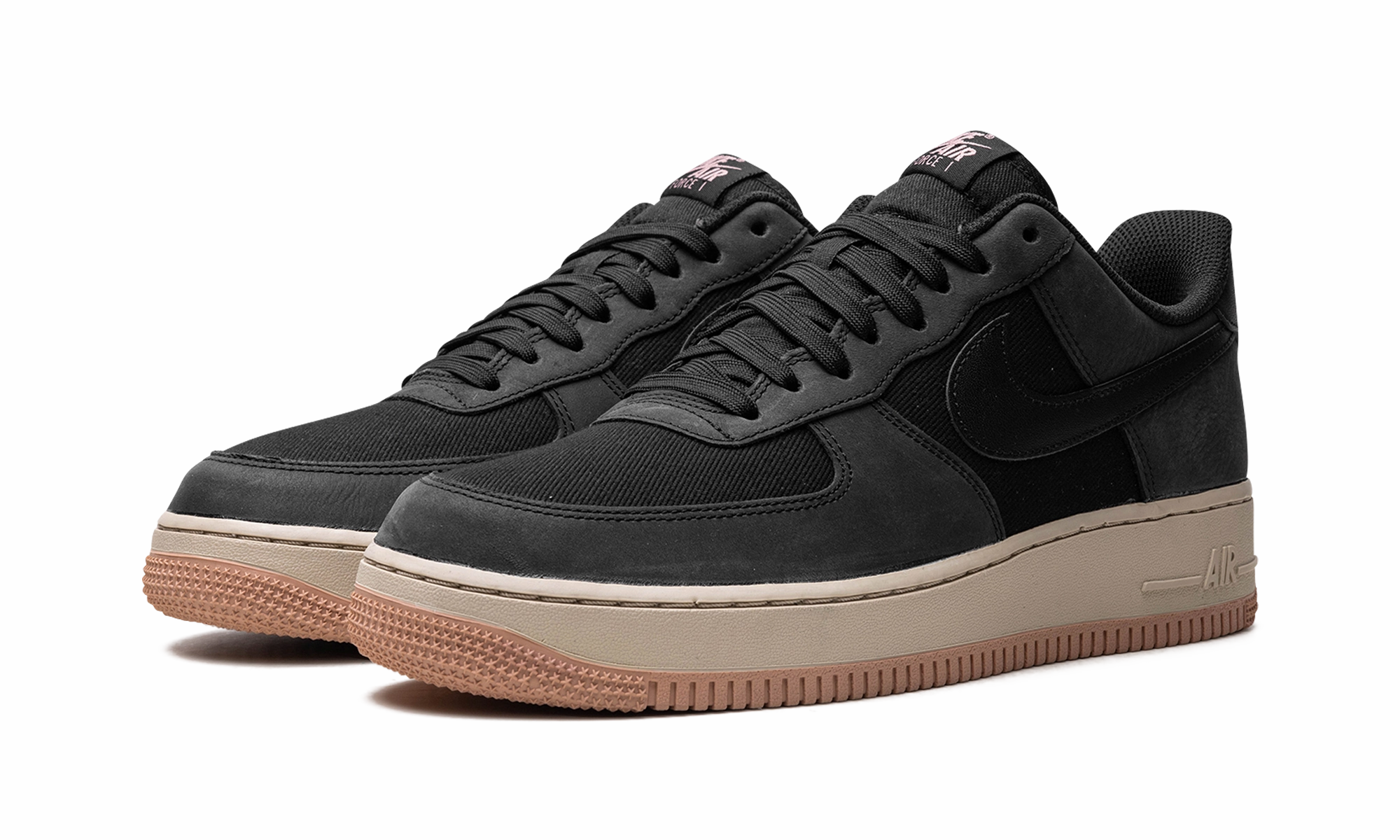 Air Force 1 Low '07 LX "Black Red Stardust" Practical Style Chunky Sole