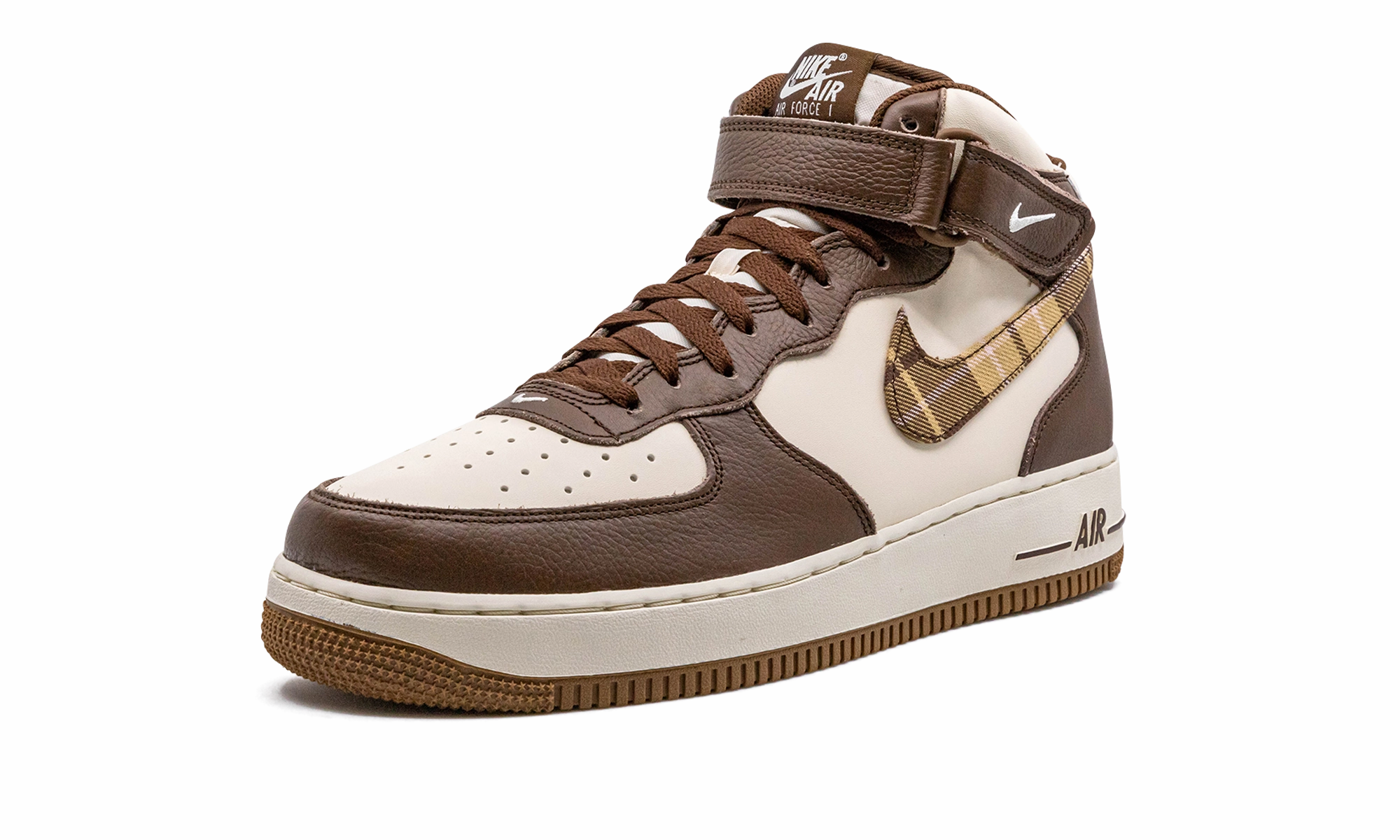 Air Force 1 Mid "Brown Plaid" Bounce Step