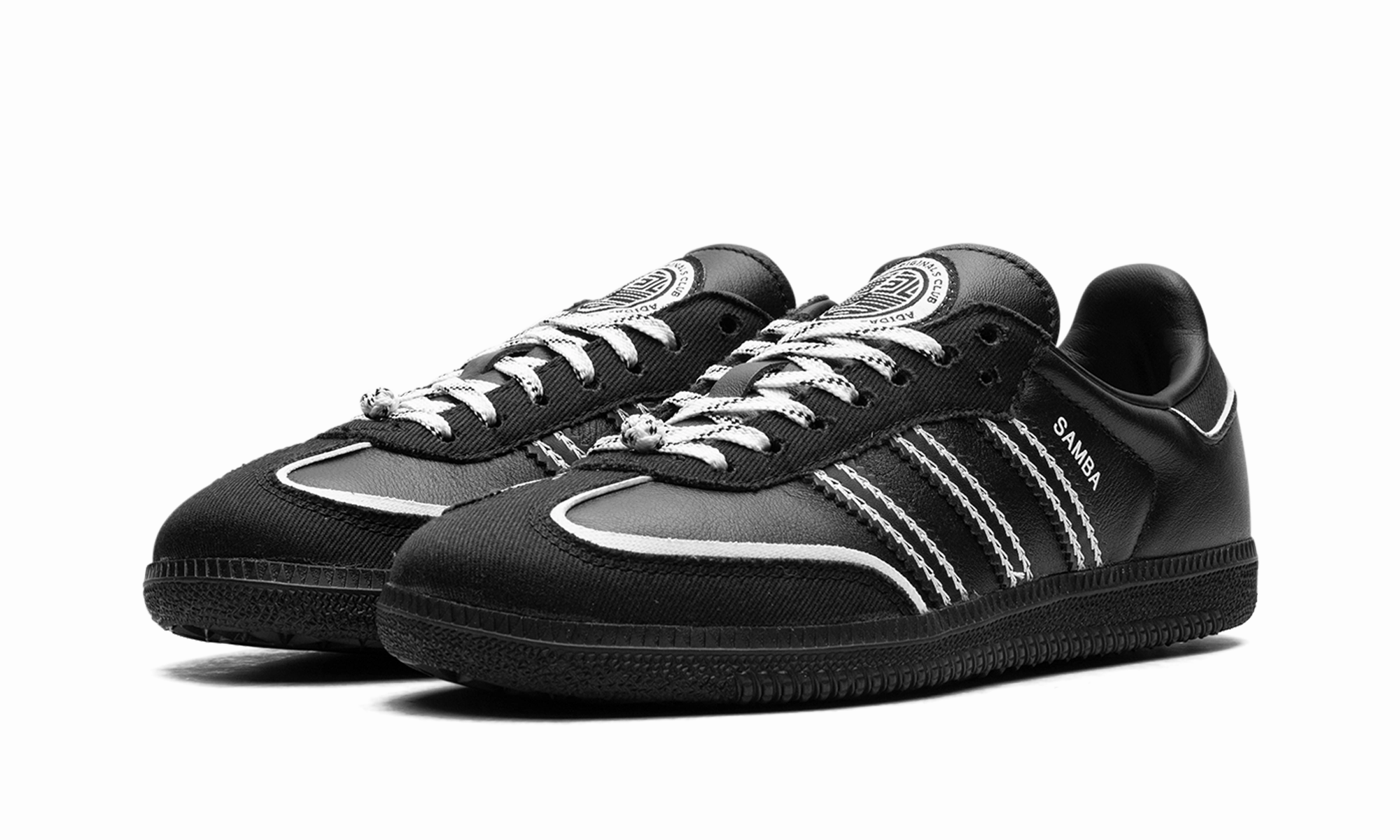 TOC Samba OG "Black White Silver" Contoured Insole Shape