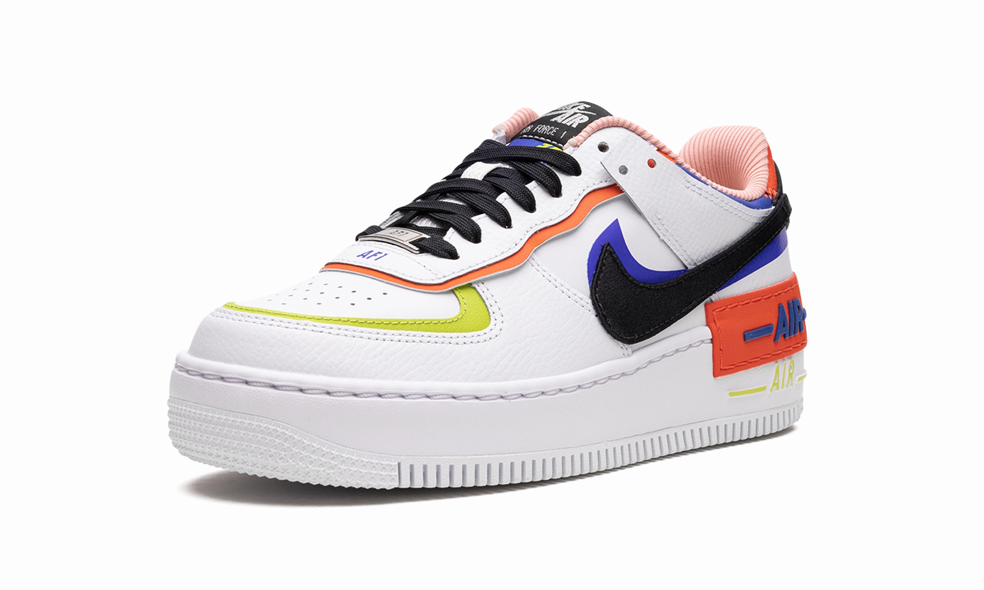 AIR FORCE 1 SHADO MNS WMNS "White Multi" Soft Arch Neat Shape