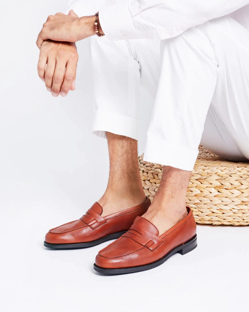 Move Naturally Brown Soft Leather  Loafer
