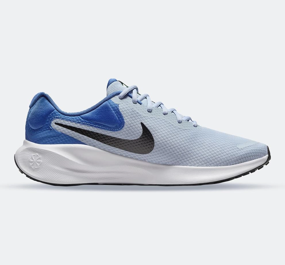 Men's Wide Fit Nike FB8501-402 Revolution 7 Running Trainers Agility Training Anti Friction Lining