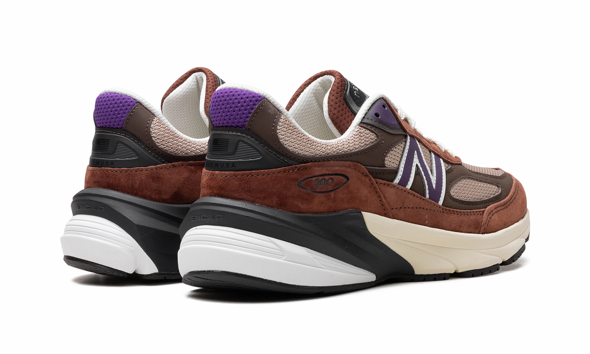 990v6 "Made in USA - Rich Oak / Cosmic Grape" Collapsible Heel Tab Dynamic Stability