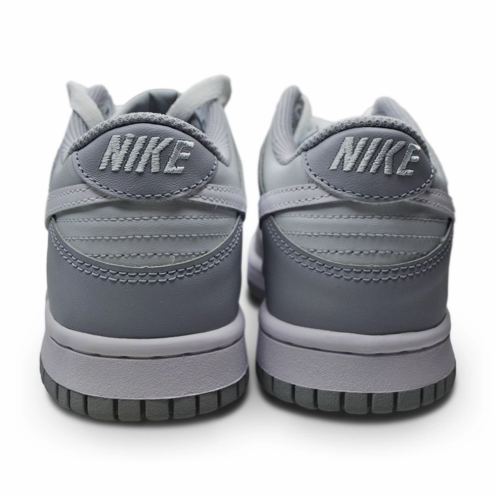 On Track Train Trip Juniors Nike Dunk Low (GS) "Two Toned Grey" DH9765 001 Pure Platinum White Grey