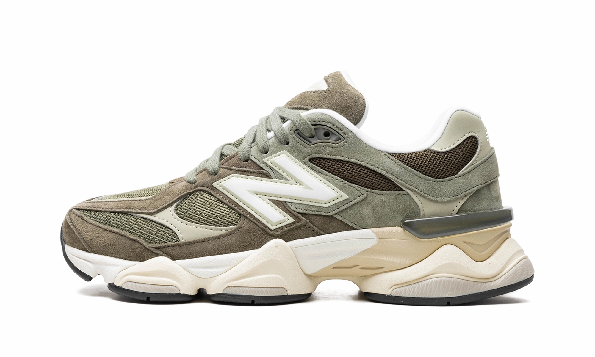 9060 "Dark Camo / Dark Olive / Sandstone" running shoes with rubber sole