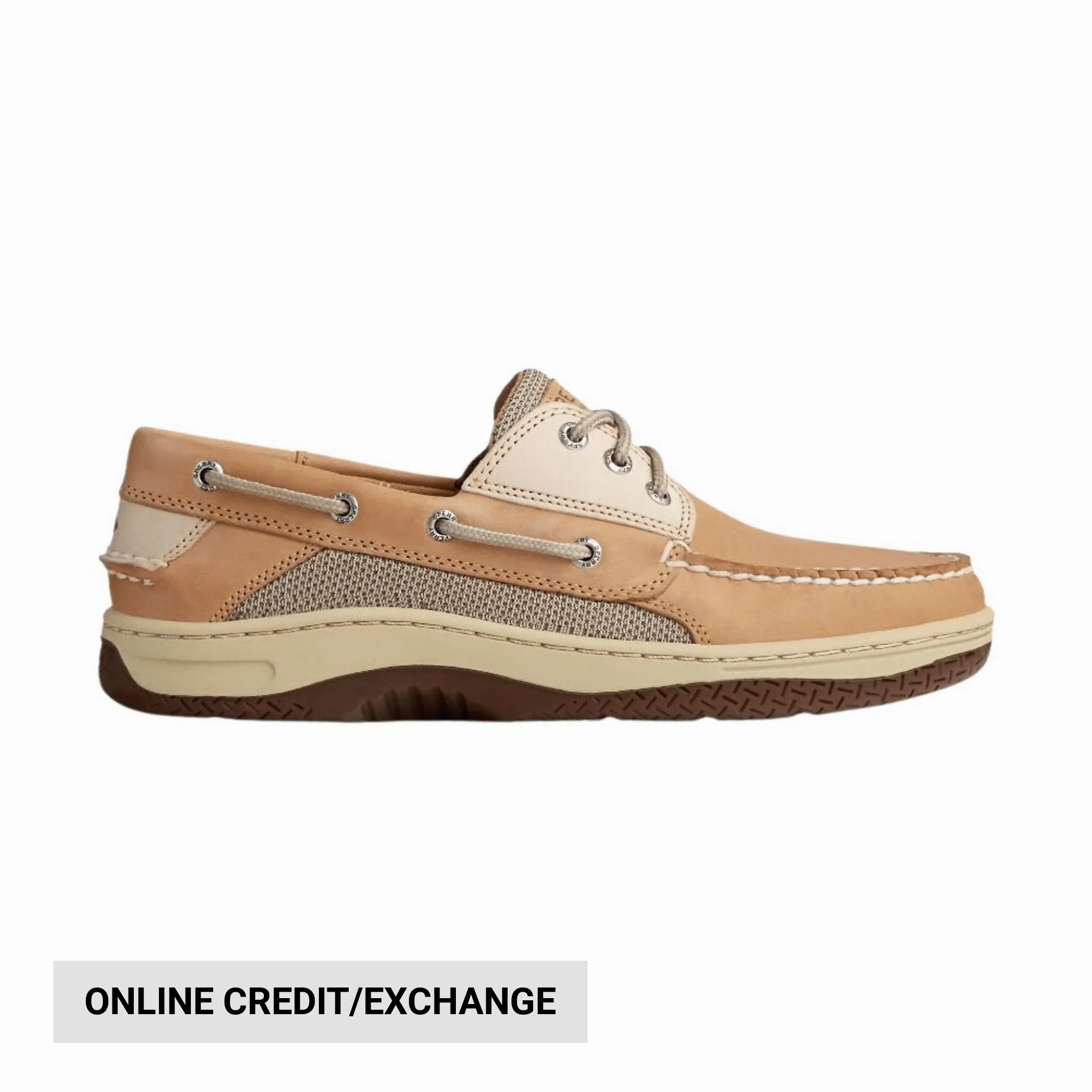 Work Day Heavy Duty Support Sperry Men's Billfish 3-Eye Boat Shoe - Tan Beige