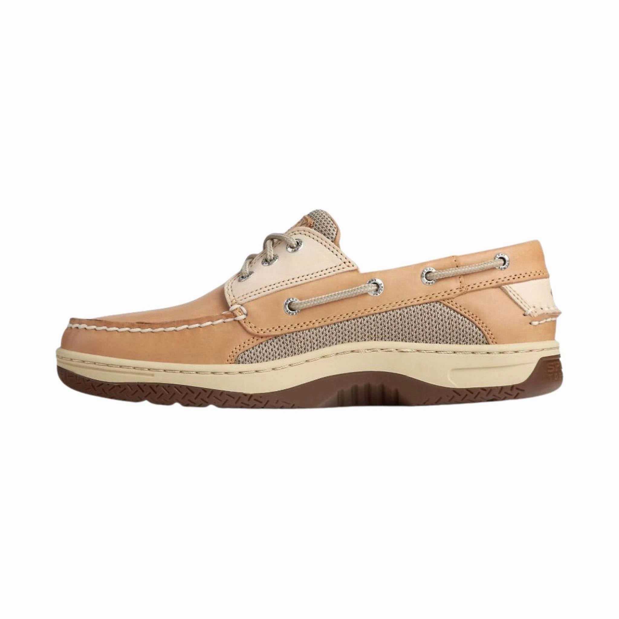 Sperry Men's Billfish 3-Eye Boat Shoe - Tan Beige Rough texture Elastic Material