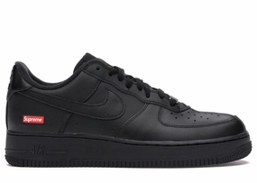 Nike Air Force 1 Low Supreme Black casual outing Balanced Motion