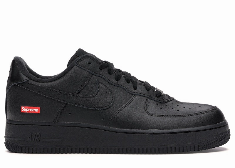 Nike Air Force 1 Low Supreme Black Zip Free