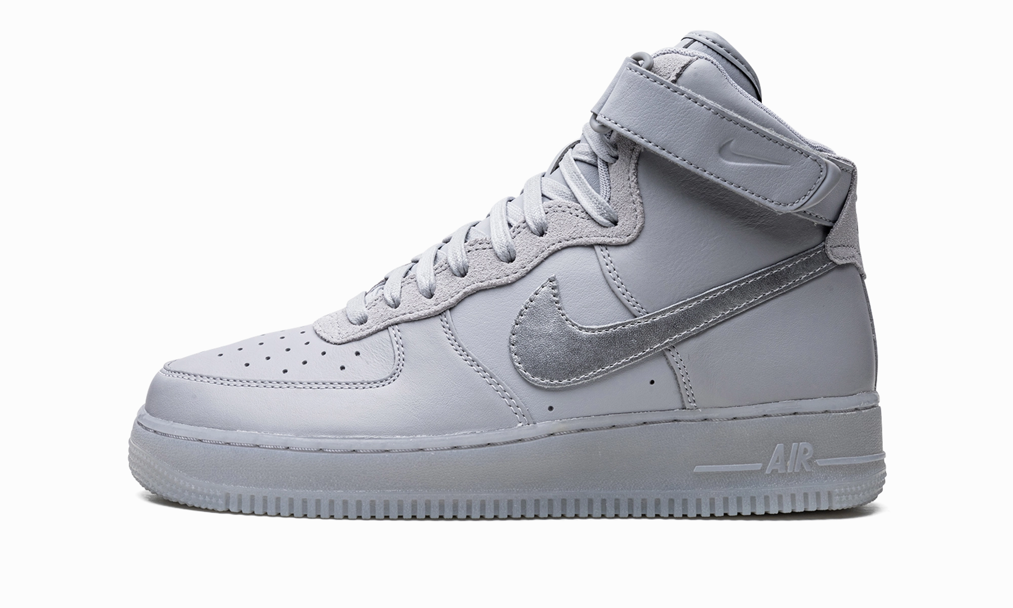 Air Force 1 High "Grey Volt" Shell Walk Fashionable color scheme