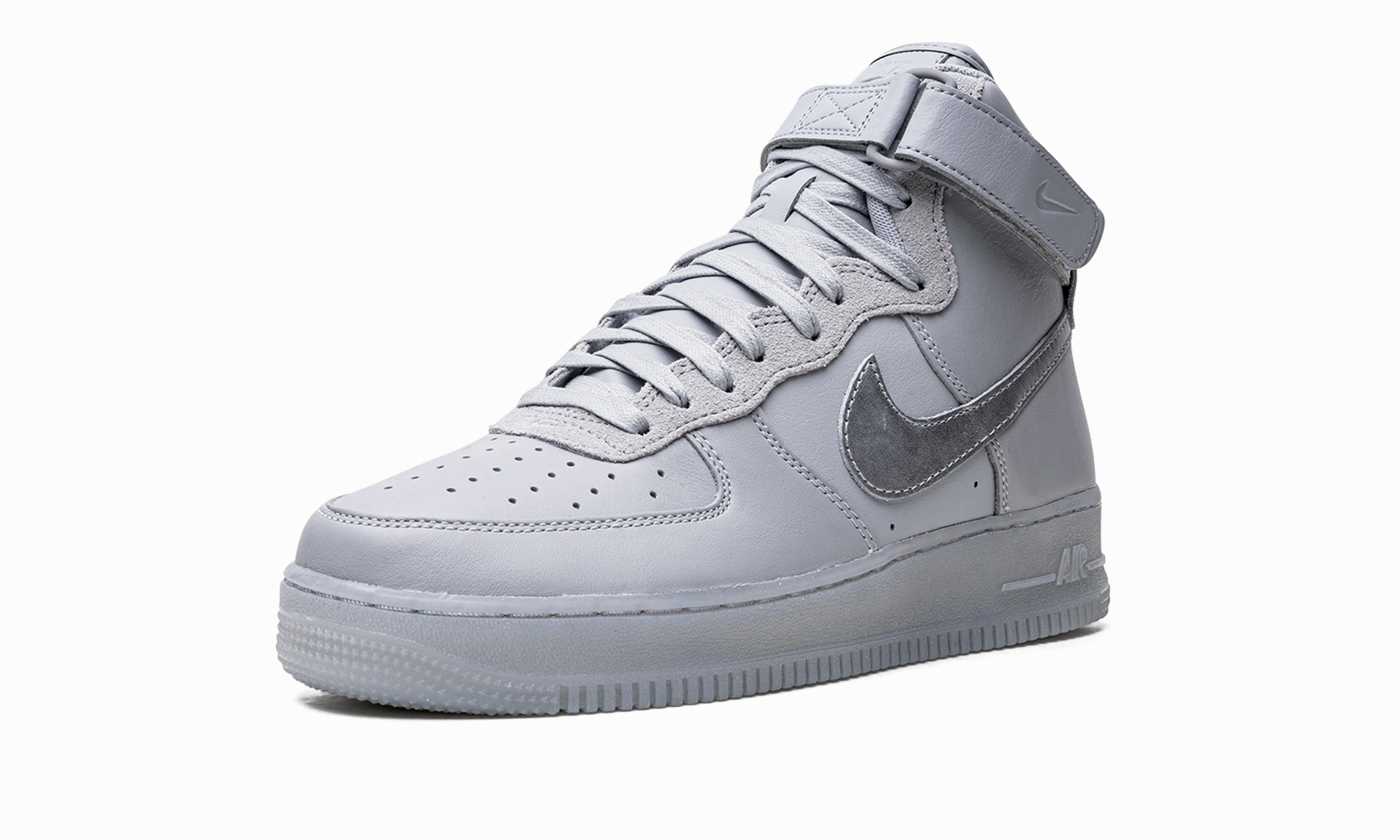 Soft Cushioned Upper Adjustable Lace System Air Force 1 High "Grey Volt"