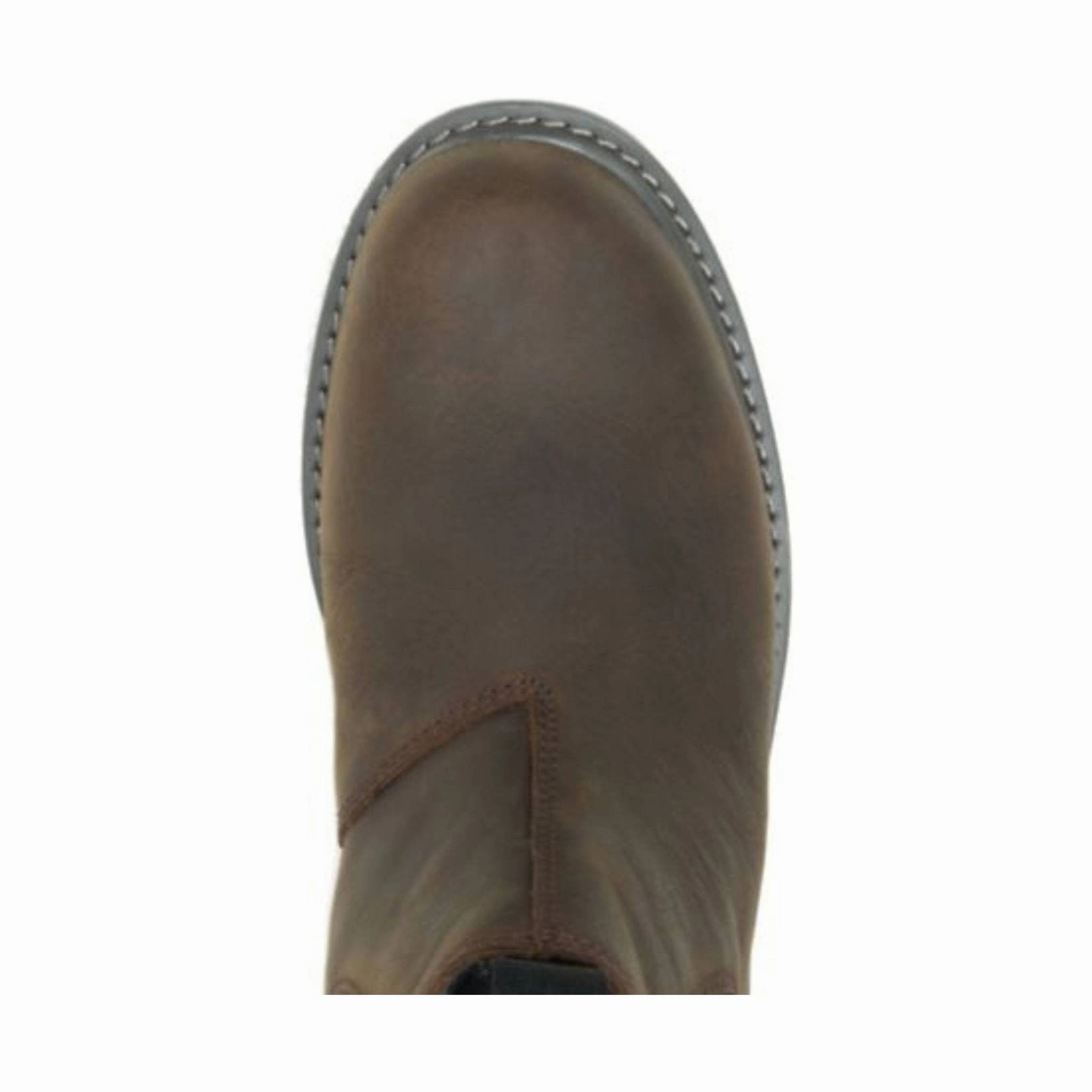 Lace-Up Closure Comfort Lining Cold Weather Commuter Wolverine Men's Floorhand Steel Toe Work Boot - Dark Brown