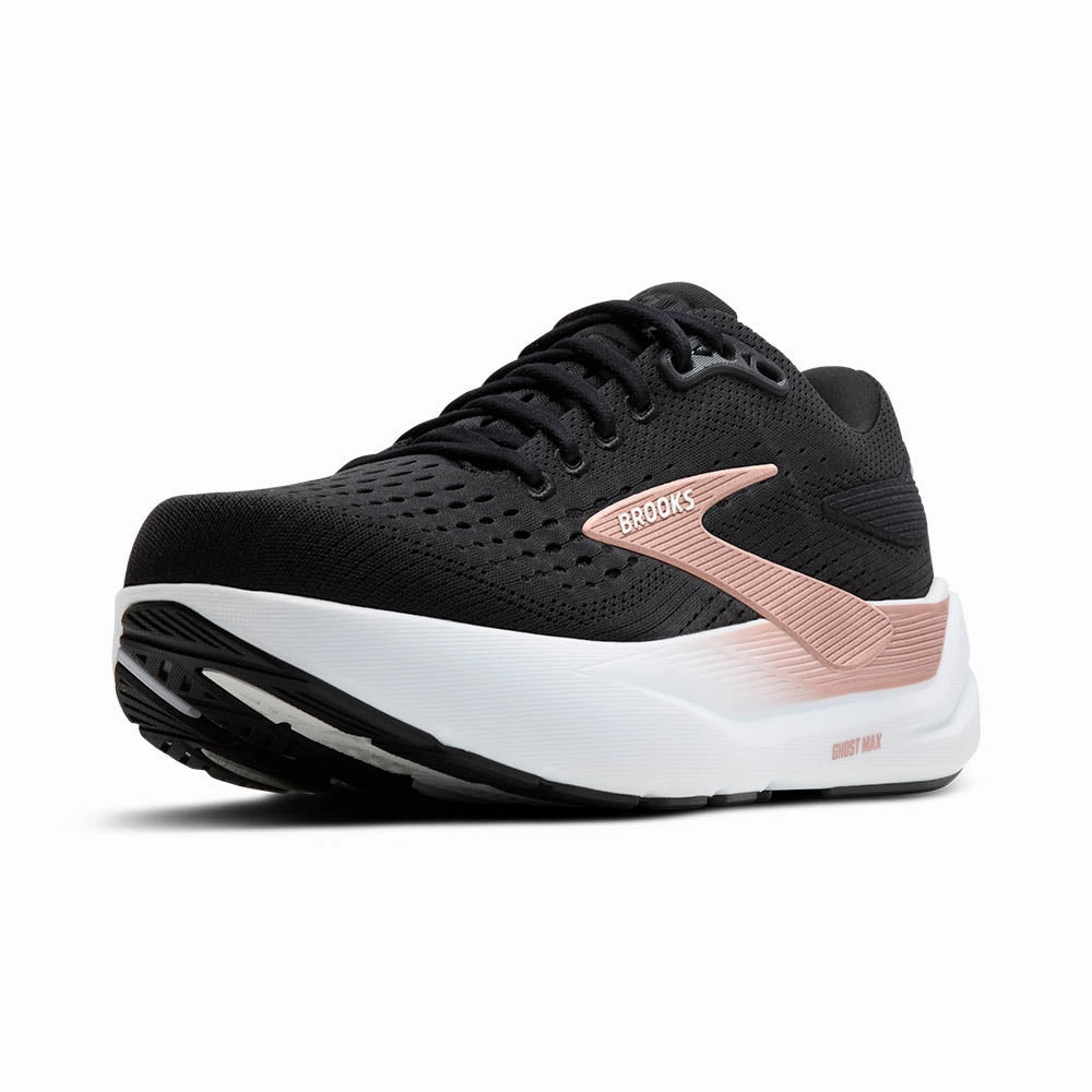 Women's Ghost Max 3 - Black / Black / Rose Gold Durable Support Everyday Motion