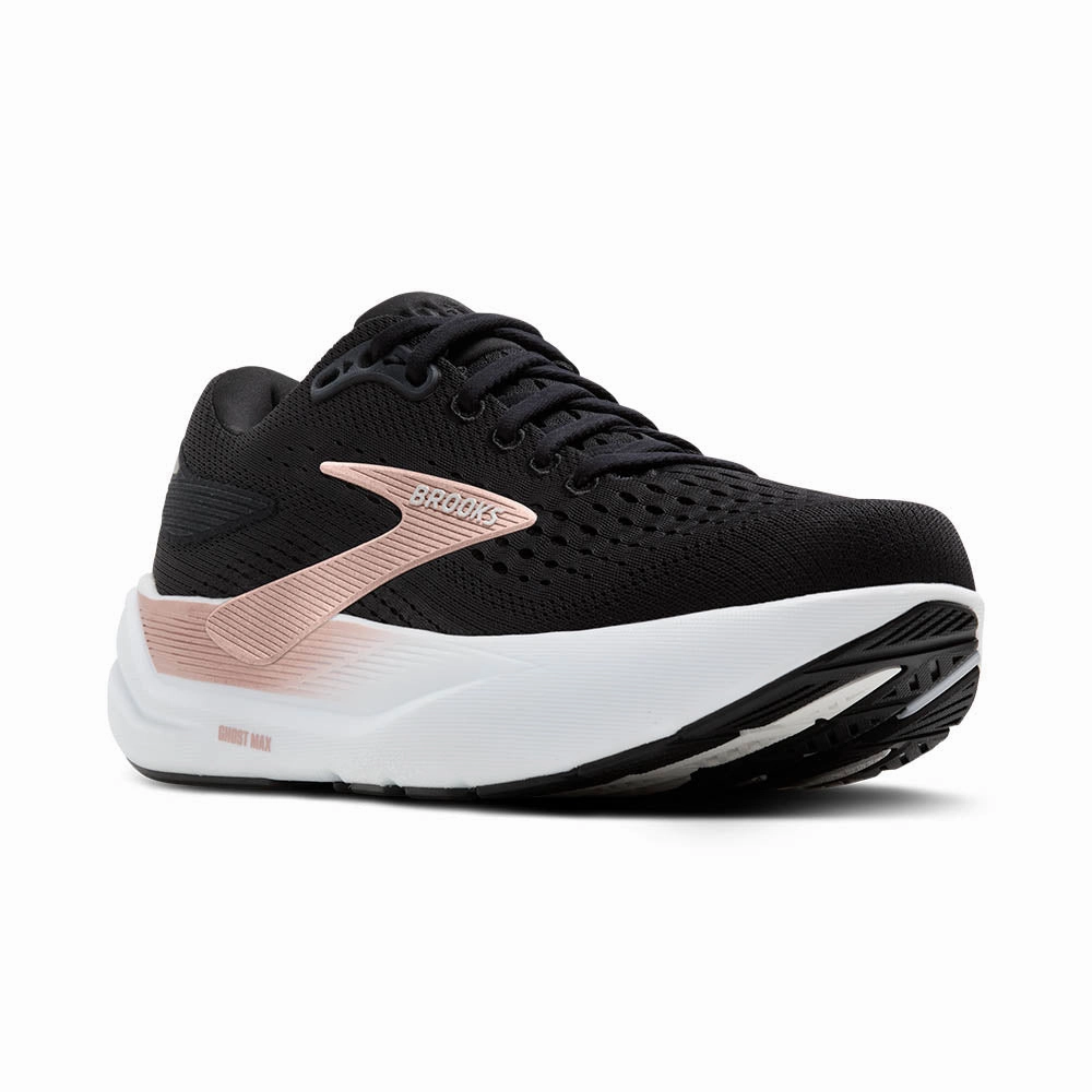 Women's Ghost Max 3 - Black / Black / Rose Gold Perimeter Cushioning Foot Fit