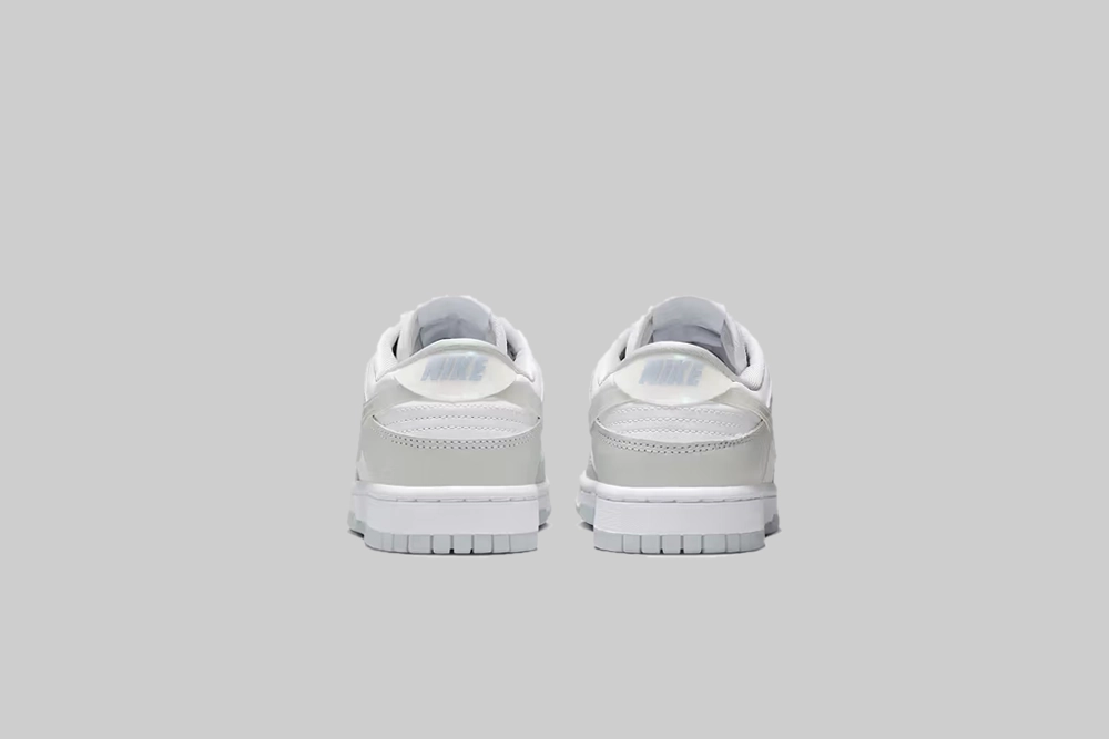 Women's Nike Dunk Low 'Iridescent Swoosh' Solid design Bold Detail