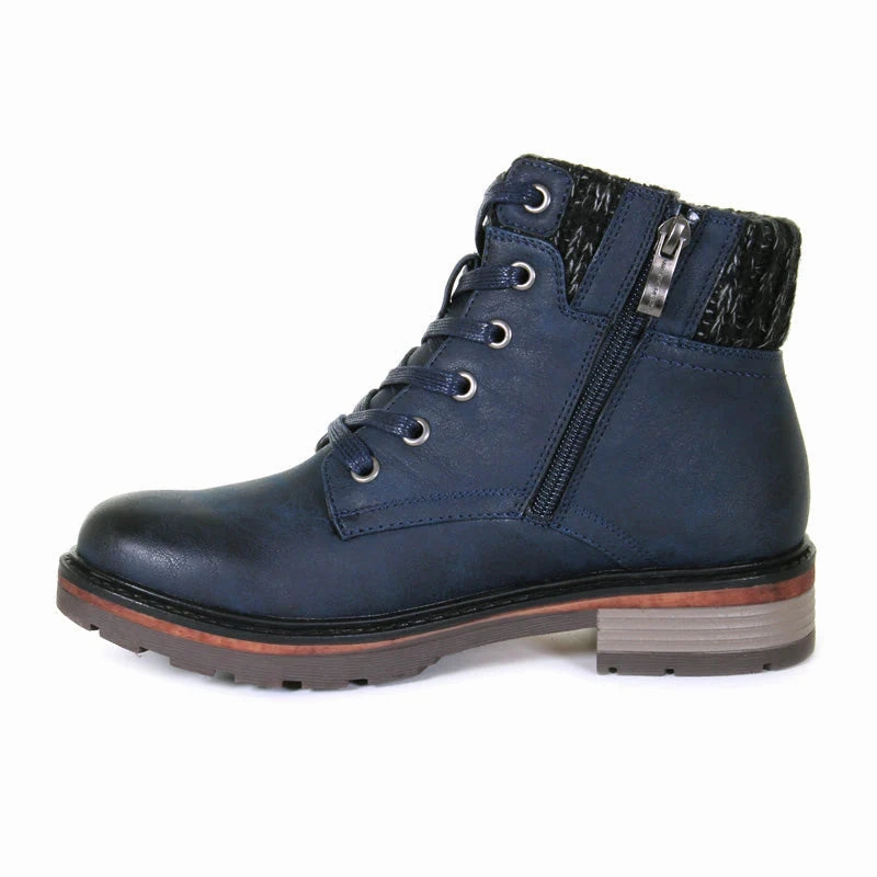 Functional Footwear Women's Wanderlust Amy Waterproof Boot - Navy