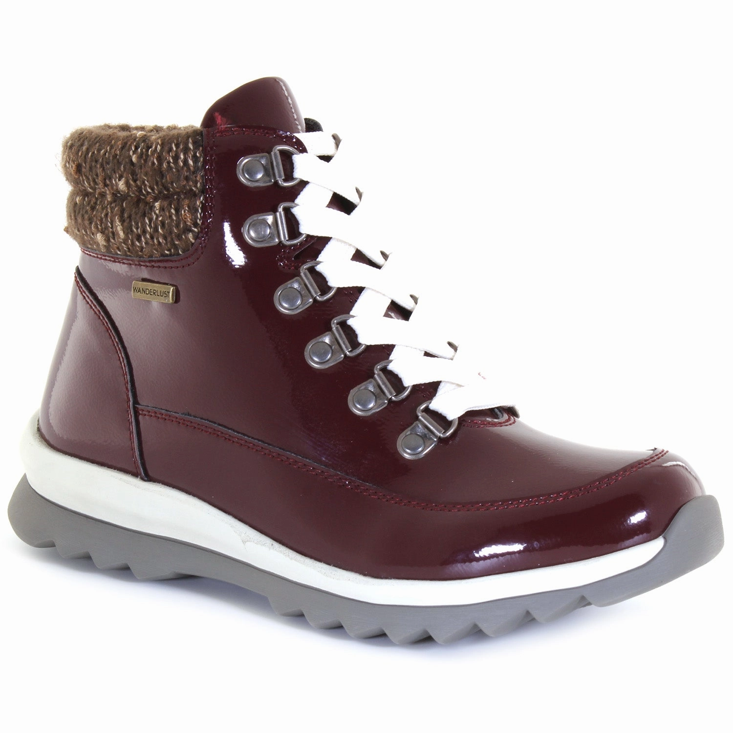 High   Quality Leather Construction Worker Women's Wanderlust Lexie - Burgundy