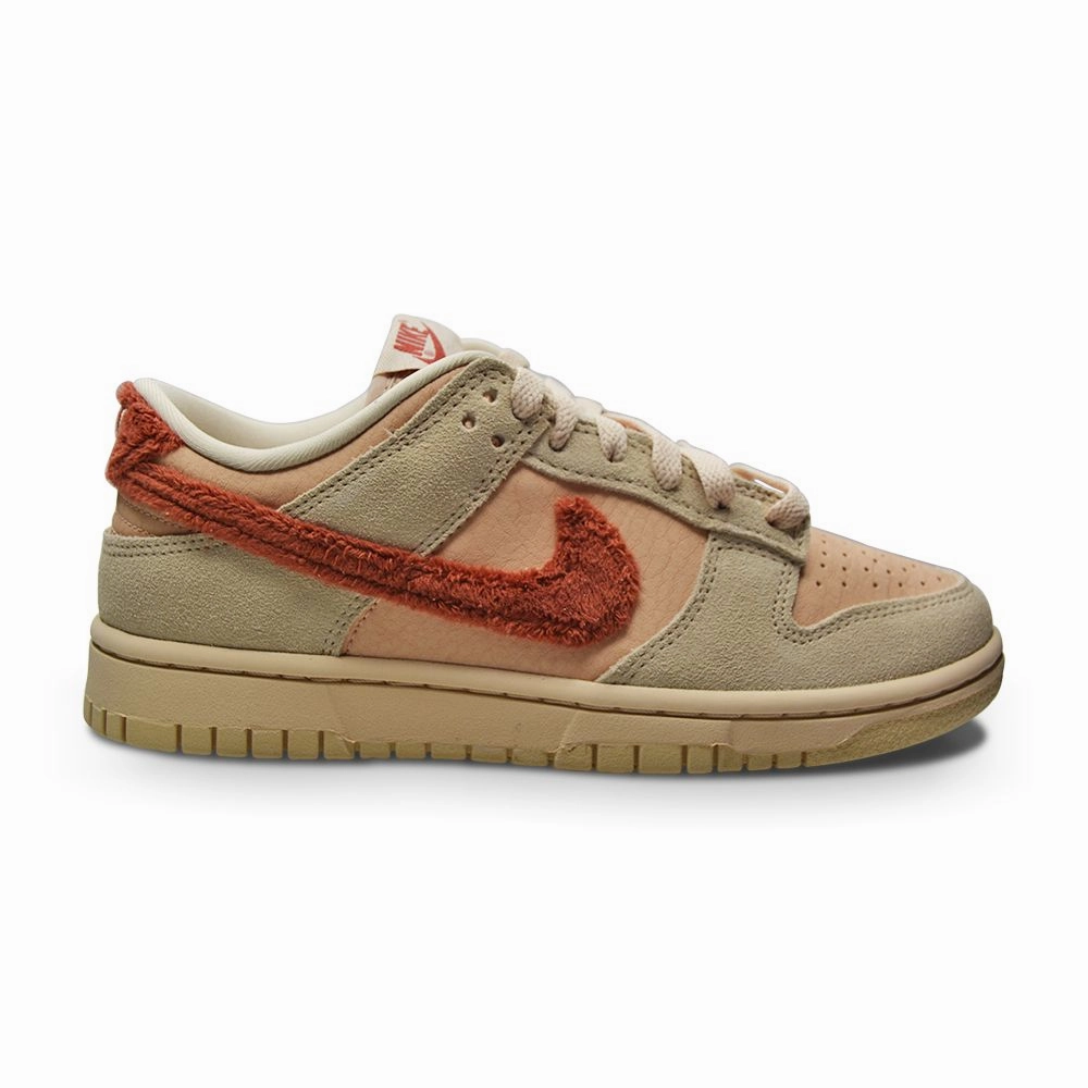 Work Shoes Step Support Womens Nike Dunk Low - DZ4706 200 - Shimmer Mars Stone Sandrift