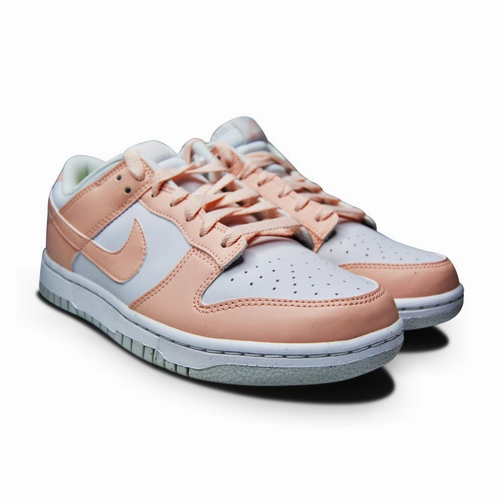 Comfortable Upper Dad Style Womens Nike Dunk Low Next Nature - DD1873 100 - White Pale Coral