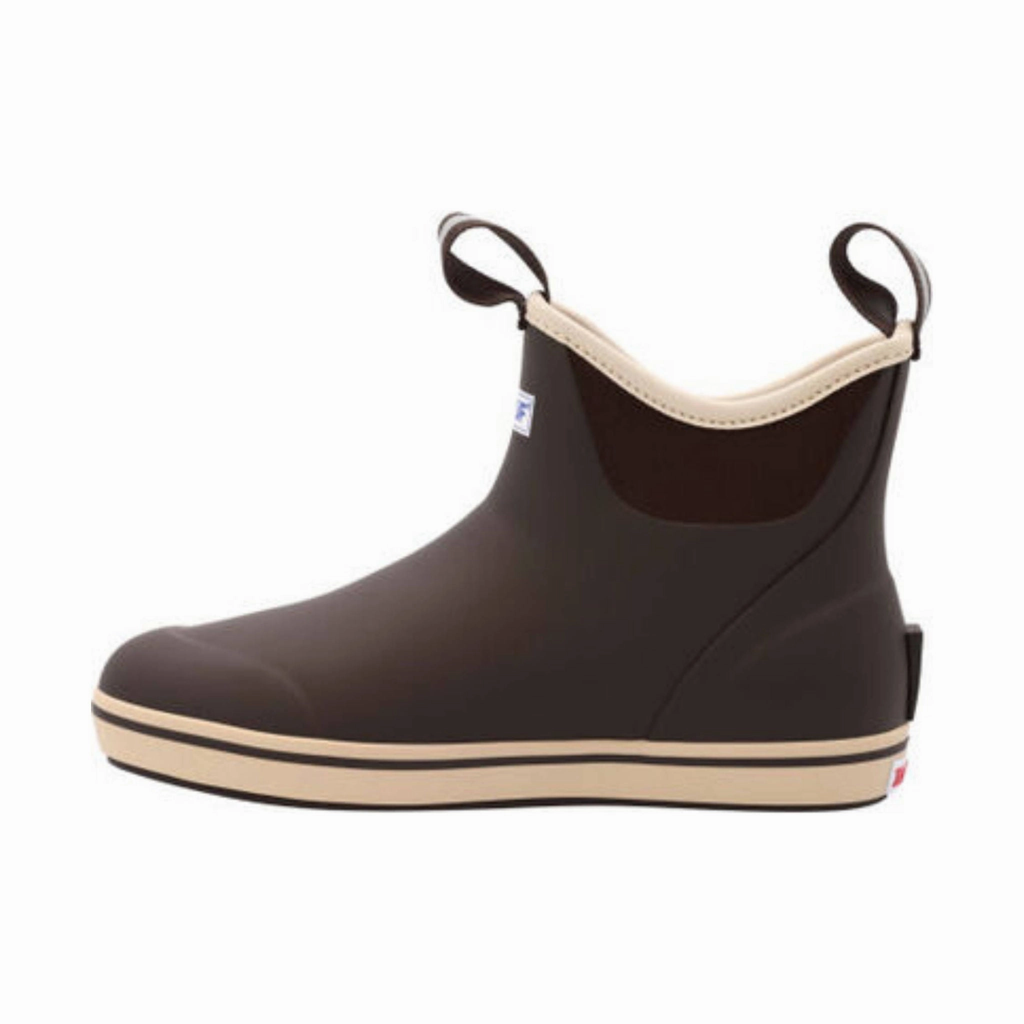 Stable Support Urban Commute Xtratuf Men's 6 Inch Ankle Deck Rain Boot - Chocolate/Tan