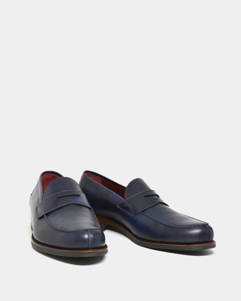 Medit Cool Urban Travel Museum Blue Penny Loafer