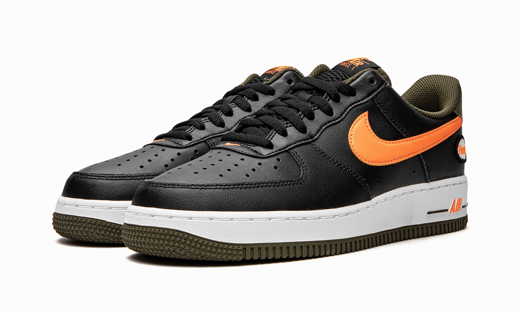 Air Force 1 Low "Hoops Black University Gold" Work Jog Easy to Wear